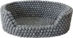 Produktbild von WOOLDOT Hundebett Pet Basket aus Wolle Grau Größe S 40 x 25 cm