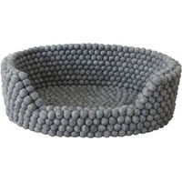 Produktbild von WOOLDOT Hundebett Pet Basket aus Wolle Grau Größe S 40 x 25 cm