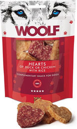 Produktbild von WOOLF Belohnungssnack Ente mit Huhn und Reis Glutenfrei für Hunde 100g - 100 g