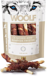 Produktbild von WOOLF Chicken And Rawhide Twister Naturkauartikel für Hunde mit Huhn glutenfrei 100g - 100 g
