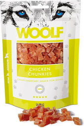 Produktbild von WOOLF Chicken Chunkies Hühnerbissen Trockenfleisch für Hunde Adult Glutenfrei mit hohem Fleischanteil 100g - 100 g