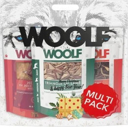 Produktbild von WOOLF Christmas Weihnachtsleckerlis für Hunde Multipack Mix Geschmacks Getreidefrei 3x100g