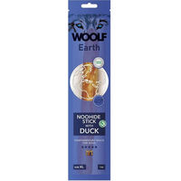 Produktbild von WOOLF Earth Noohide Stick Ente und Rind Kausnack für Hunde Adult 85g - 85 g