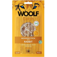 Produktbild von WOOLF Earth Noohide Stick Kaninchen mit Rind ohne Zucker 90g - 10 x 90 g