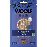 Produktbild von WOOLF Earth Noohide Stick mit Ente und Rind Kausnack für Hunde kleiner Rassen Adult 90g mit hohem Fleischanteil und ohne Zucker - 90 g