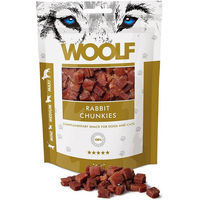 Produktbild von WOOLF Rabbit Chunkies Kaninchenhäppchen Trockenfleisch für Kaninchen Adult Glutenfrei Ohne Konservierungsstoffe 100g - 100 g