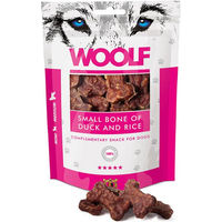 Produktbild von Woolf Small Bone Belohnungssnack für kleine Hunde mit Ente und Reis glutenfrei 100g - 100 g