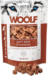 WOOLF Soft Beef Chunkies Hundesnacks Rindfleischhäppchen getreidefrei 100g - 100 g – Bild 1 von 8