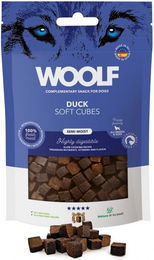 Produktbild von WOOLF Soft Cubes Hundesnack Ente Monoprotein getreidefrei und glutenfrei 100g - 100 g