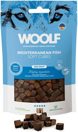 Produktbild von WOOLF Soft Cubes Mediterranean Fish Getreidefreier Belohnungssnack für Hunde 100g - 100 g