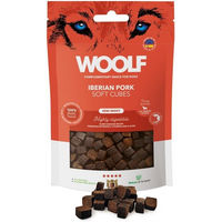 Produktbild von WOOLF Soft Cubes Monoprotein Schweinefleisch Trockenfleisch für Hunde getreidefrei und hypoallergen 100g - 100 g
