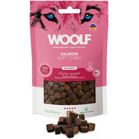 Produktbild von WOOLF Soft Cubes Salmon Getreidefreier Belohnungssnack mit Lachs für Hunde und Katzen 100g - 100 g