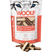Produktbild von WOOLF Soft Sandwich Belohnungssnack Lachs und Kabeljau glutenfrei 100g - 100 g