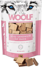 Produktbild von WOOLF Soft Sandwich Ente und Kabeljau Belohnungssnack für Hunde glutenfrei ohne Konservierungsstoffe 100g - 100 g