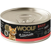 Produktbild von WOOLF Wild Cat Ultimate Beef Pate Rindfleisch-Pastete für erwachsene Katzen glutenfrei 85g