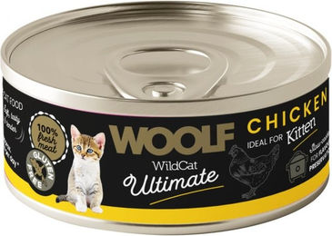 Produktbild von WOOLF Wild Cat Ultimate Kitten Huhn Pastete 85g glutenfrei