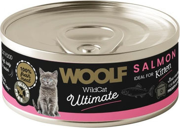 Produktbild von WOOLF Wild Cat Ultimate Kitten Lachs Paté glutenfrei 85g