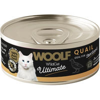 Produktbild von WOOLF Wild Cat Ultimate Sterilised Quail Pate Wachtel Pastete für erwachsene Katzen glutenfrei 85g