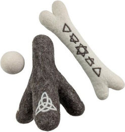 Wooliie Hunde-Wurfspielzeug aus 100 % naturbelassener Schurwolle 3er-Bundle – Bild 1 von 1