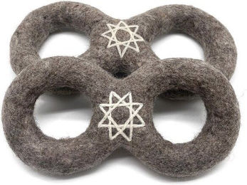Wooliie Hundespielzeug Infinity Ring aus Bio-Schurwolle in Grau – Bild 1 von 3