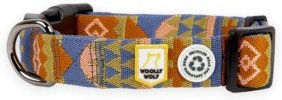Woolly Wolf Halsband Nightless Night für Hunde Grösse M aus recyceltem Polyester Bunt – Bild 1 von 6