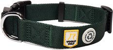 Produktbild von WOOLLY WOLF Hundehalsband Adventure evergreen aus Polyester in Grün, Breite 2,5 cm, Länge 40-65 cm