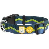 Produktbild von Woolly Wolf Hundehalsband Horizon Deep Teal Mix aus Polyester Größe L