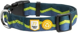 Woolly Wolf Hundehalsband Horizon Deep Teal Mix aus Polyester Größe M – Bild 1 von 3