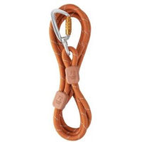 Produktbild von Woolly Wolf Hundeleine Rope Terracotta Mix 1,80 m aus recyceltem Polyester mit reflektierendem Material und Aluminium-Drehverschluss-Karabiner