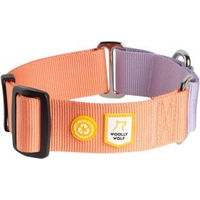 Produktbild von Woolly Wolf Martingale Erziehungshalsband Color Block Salmon Pink Mix Grösse L für grosse Hunde