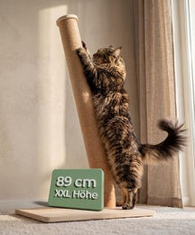 WOOWOOD Kratzsäule XXL 89 cm aus Holz mit robustem Sisal für Katzen – Bild 1 von 1