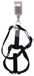 Produktbild von Wouapy Basic Line Hundegeschirr aus Nylon verstellbar Schwarz 52/80 cm
