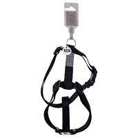 Produktbild von Wouapy Basic Line Hundegeschirr aus Nylon verstellbar Schwarz 52/80 cm