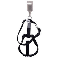 Produktbild von Wouapy Basic Line Hundegeschirr verstellbar Schwarz 32/45 cm - 1 Stk.