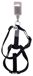 Wouapy Basic Line Hundegeschirr verstellbar Schwarz 74/117 cm – Bild 1 von 1