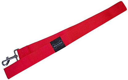 Wouapy Basic Line Hundeleine aus Nylon in Rot mit 12 mm Breite und 120 m Länge - 120 cm – Bild 1 von 1