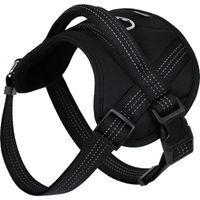 Produktbild von Wouapy Hunde Komfortgeschirr Protect Mini XS Schwarz wasserabweisend aus Nylon
