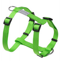 Produktbild von Wouapy Hundegeschirr Basic Line aus Nylon grün wasserabweisend 32/45 cm