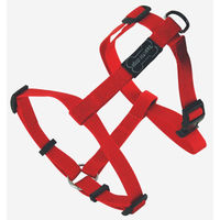 Produktbild von Wouapy Hundegeschirr Basic Line aus Nylon wasserabweisend Rot 52-80cm