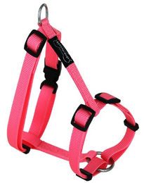 Produktbild von Wouapy Hundegeschirr Basic Line Rosa 25mm/63-97cm