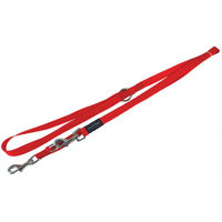 Produktbild von Wouapy Hundeleine Basic Line verstellbar aus Nylon Rot 15mm x 200cm - 2 m