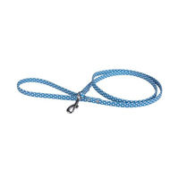 Produktbild von Wouapy Hundeleine Mini aus Kunstleder Himmelblau Gepunktet 10 mm x 1,2 m