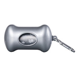 Produktbild von Wouapy Kotbeutelspender aus Kunststoff in Silber - 1 Stk.