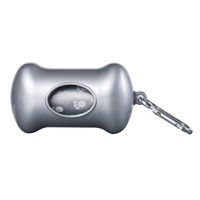 Produktbild von Wouapy Kotbeutelspender aus Kunststoff in Silber - 1 Stk.
