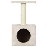 Produktbild von Wouapy Kratzbaum Kitty Spiel- und Ruheplatz aus Sisal und Kunstpelz in Ecru