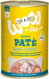 Wow Cat Adult Katzenfutter Paté Huhn & Garnele getreidefrei 6x400g - 6 x 400 g – Bild 1 von 4