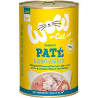 Produktbild von Wow Cat Adult Katzenfutter Paté Huhn & Garnele getreidefrei 6x400g - 6 x 400 g