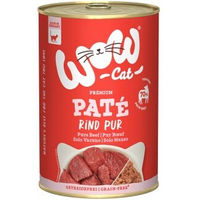 Produktbild von WOW Cat Adult Katzenpastete Rind und Garnele Monoprotein mit hohem Fleischanteil 6x400 g - 6 x 400 g