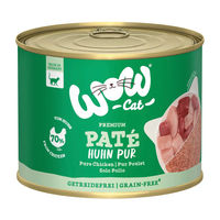 Produktbild von WOW CAT Adult Paté Huhn Monoprotein Getreidefrei 6 x 200 g - 6 x 200 g