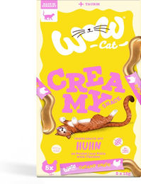 WOW Cat Creamy Snack Huhn für Katzen aller Altersstufen 5 x 15 g - 5 x 15 g – Bild 1 von 2